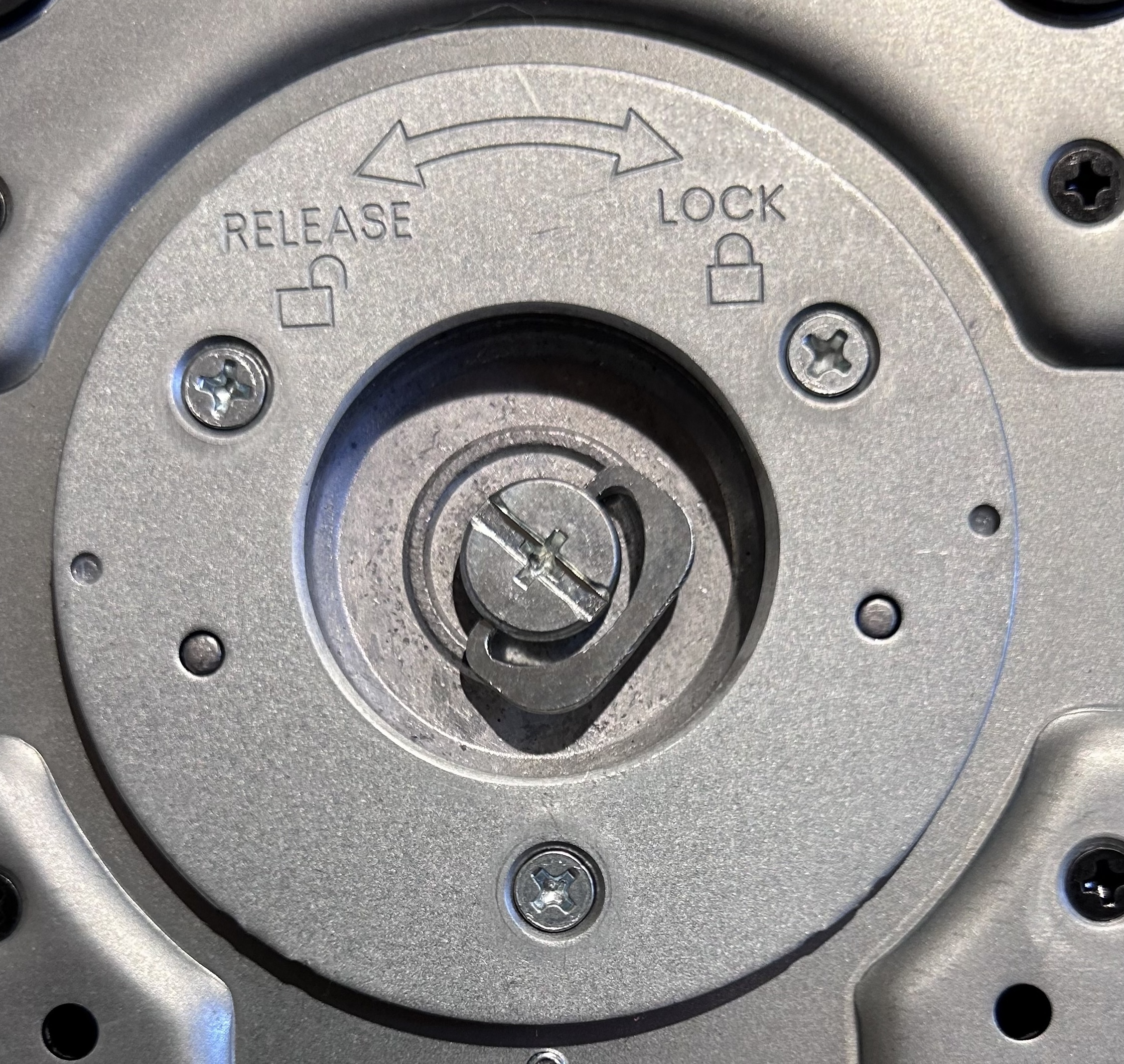 Bottom of monitor base