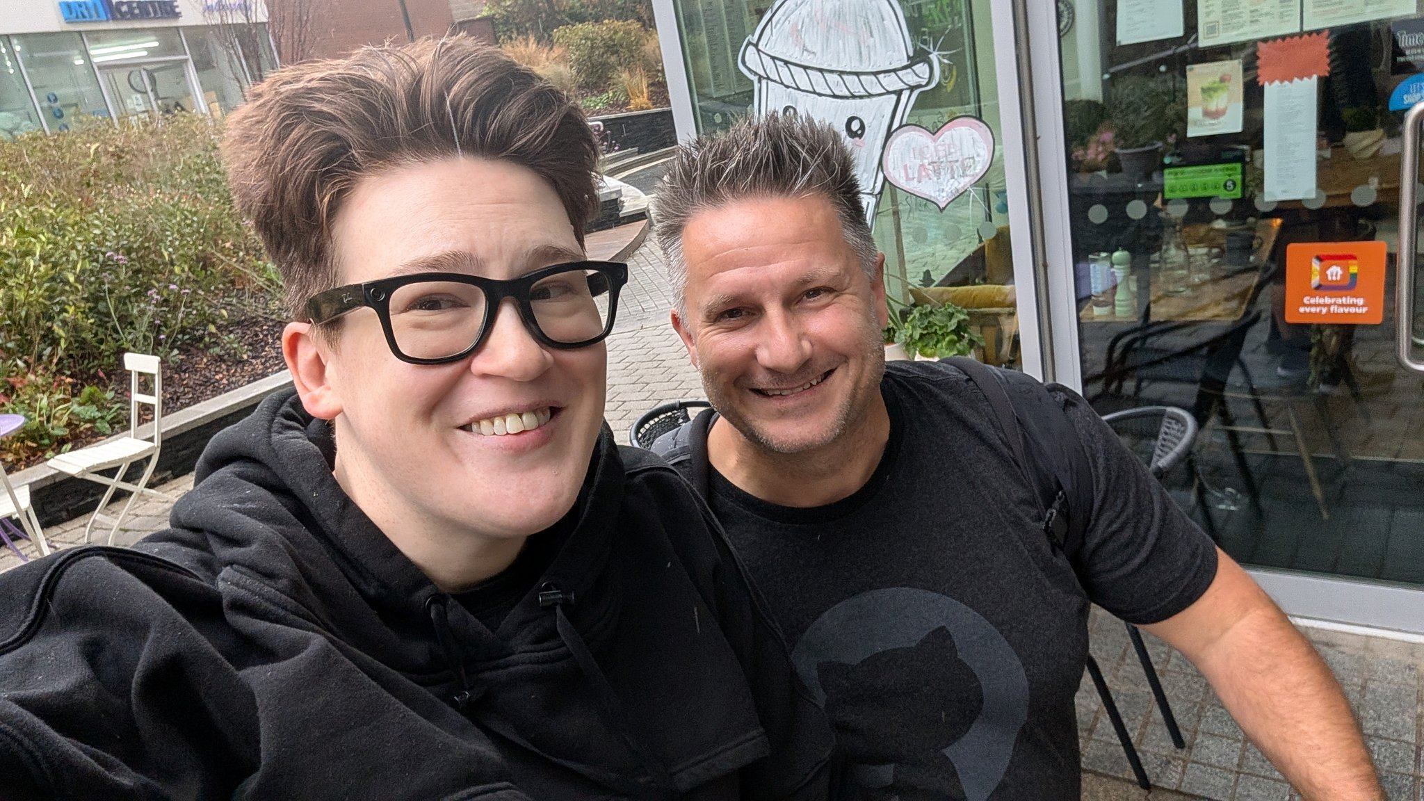 Me and Rachel grabbing tea